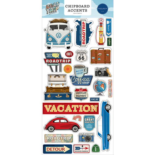Road Trip Collection - Chipboard Accents