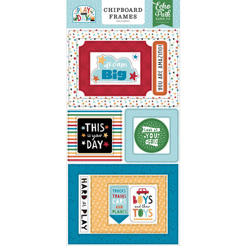 Play All Day Boy Collection - Chipboard Frames