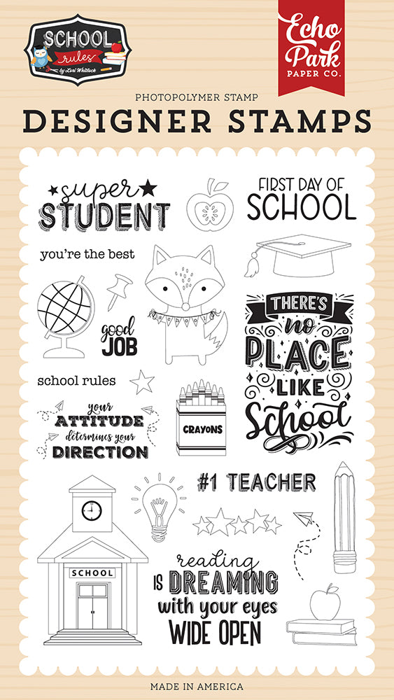 School Rules - Super Student Stamp Set