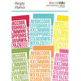 Color Vibe Collection - Sticker Book - Alpha - Brights