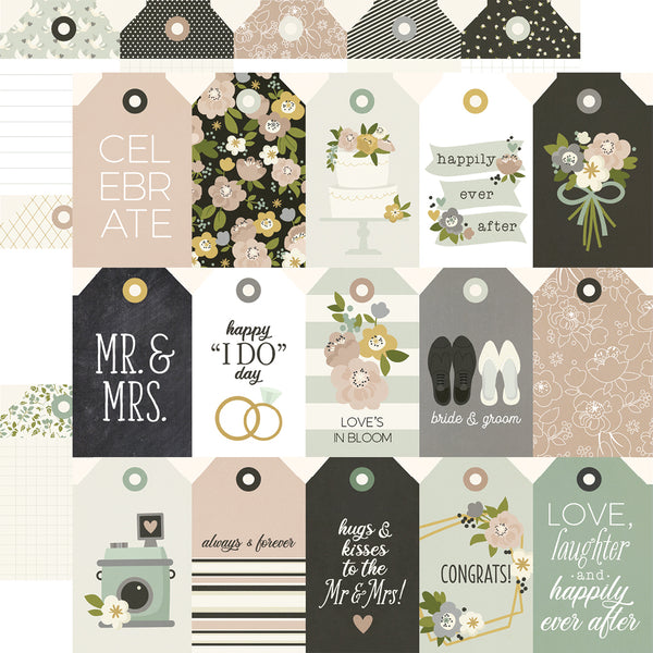 Happily Ever After Double-Sided Cardstock - Tags