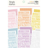 Color Vibe Collection - Sticker Book - Alpha - Spring