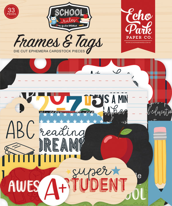 SCHOOL RULES FRAMES & TAGS by ECHO PARK