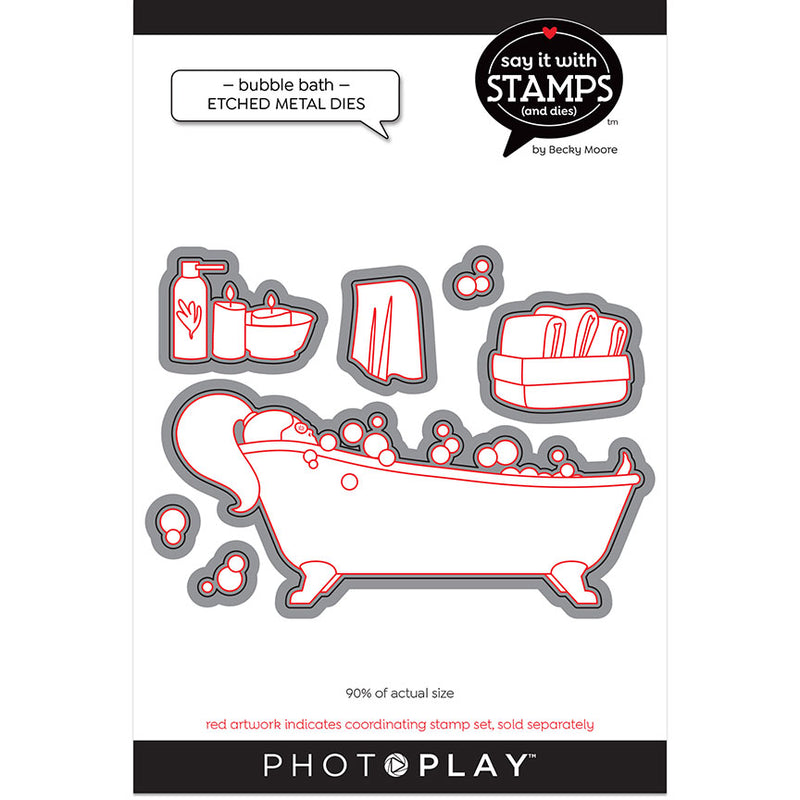 Say It With Stamps Collection - Clear Photopolymer Stamps -Bubble Bath