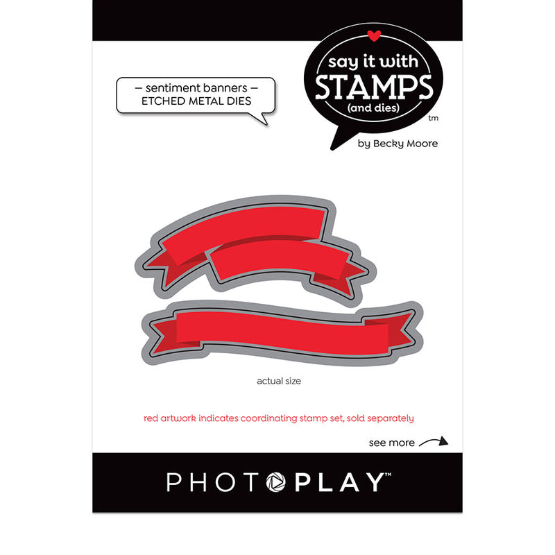 Say It With Stamps Collection - Dies - Banner Sentiments