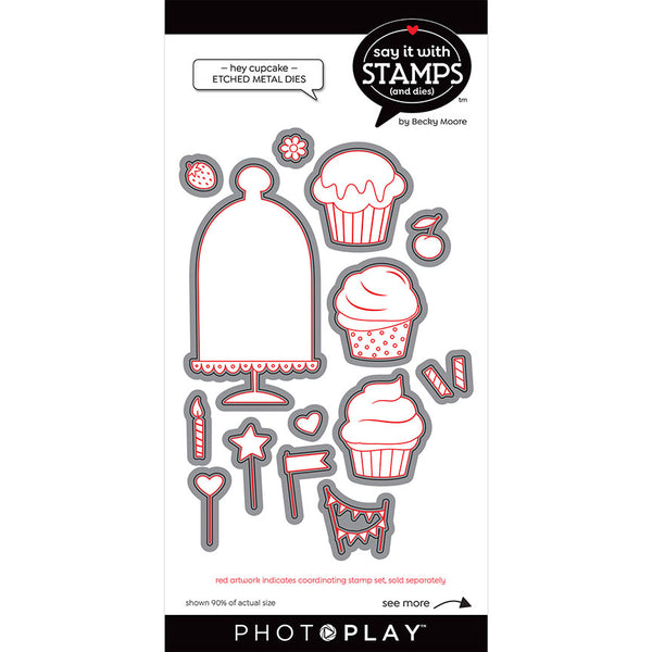 Photo Play Paper - Say It With Stamps Collection - Dies - Hey Cupcake