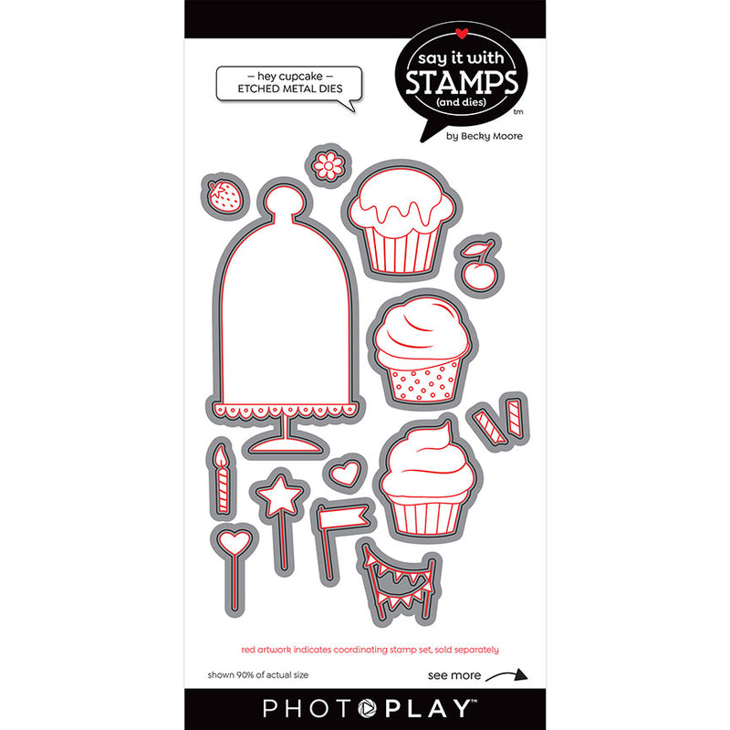 Photo Play Paper - Say It With Stamps Collection - Dies - Hey Cupcake