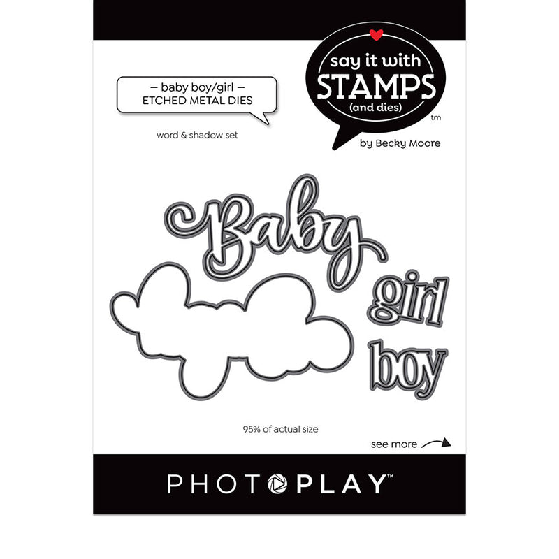 Say It With Stamps Collection - Dies - Baby Boy and Baby Girl
