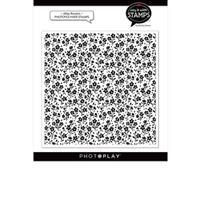 Say It With Stamps Collection - Clear Photopolymer Stamps - Ditsy Flowers 6x6 Background