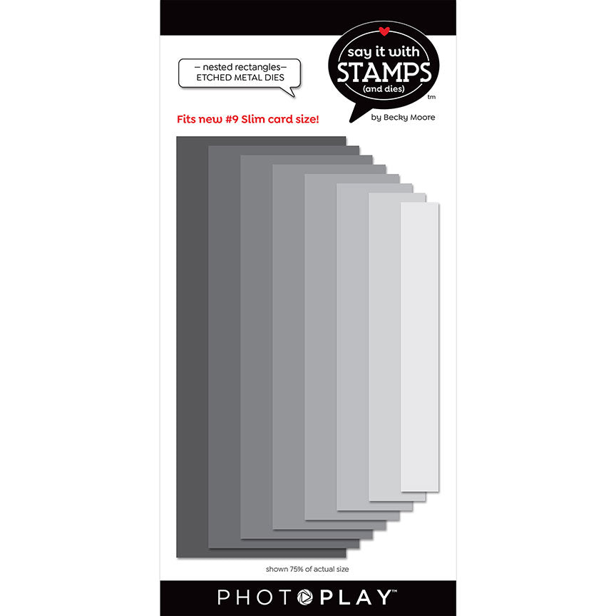 Say It With Stamps Collection - Dies - Nested Rectangles #9