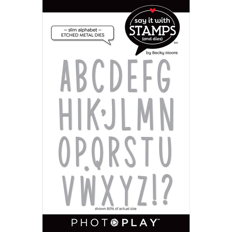 Say It With Stamps Collection - Dies - Slim Alphabet #9