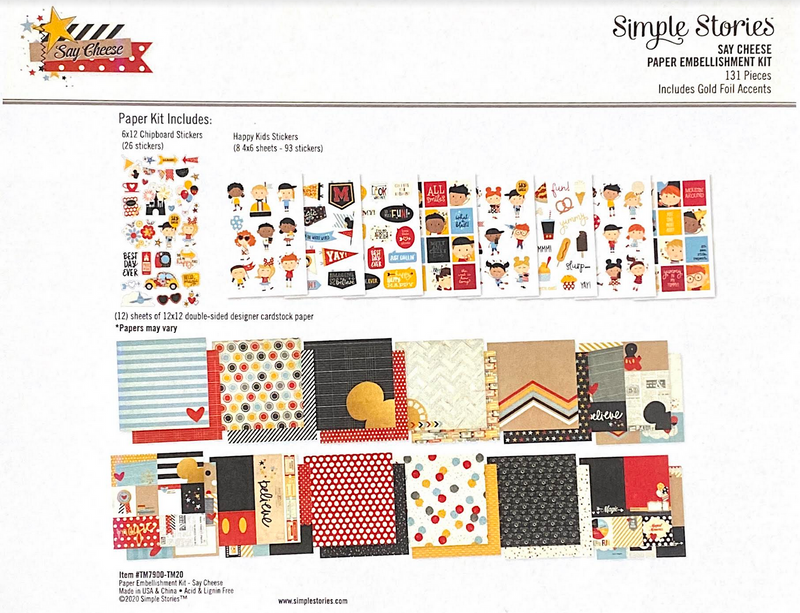 SAY CHEESE PAPER KIT by SIMPLE STORIES
