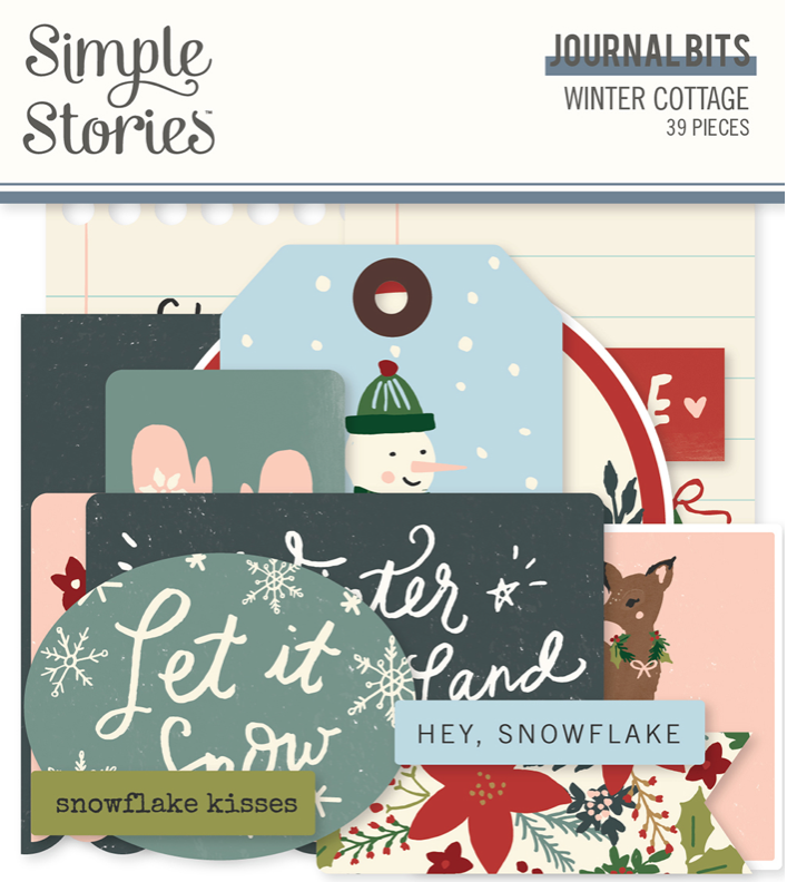 Winter Cottage Journal Bits & Pieces by Simple Stories