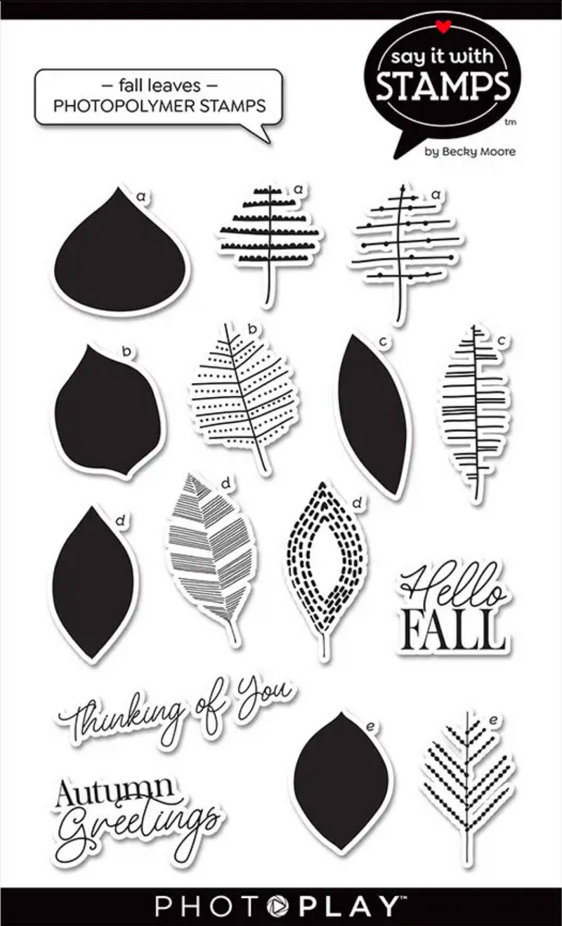 Say It With Stamps Fall Leaves Stamps