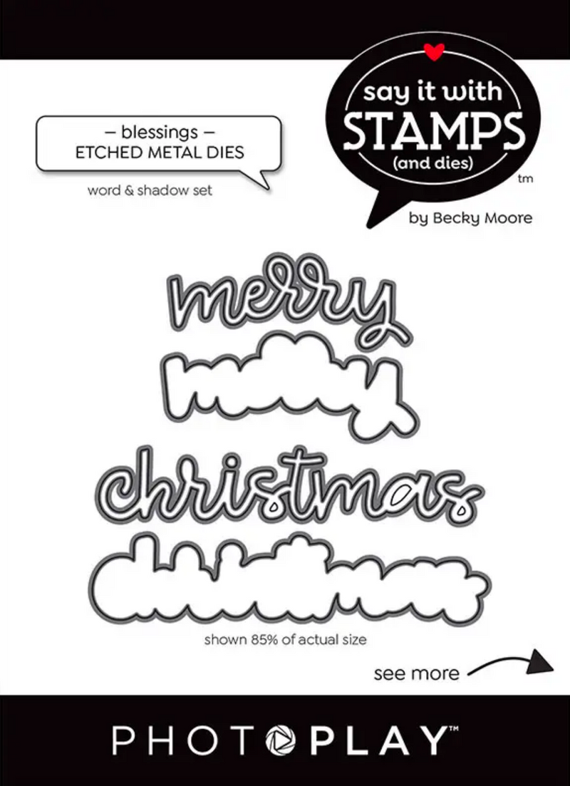 Say It With Stamps Merry Christmas Dies