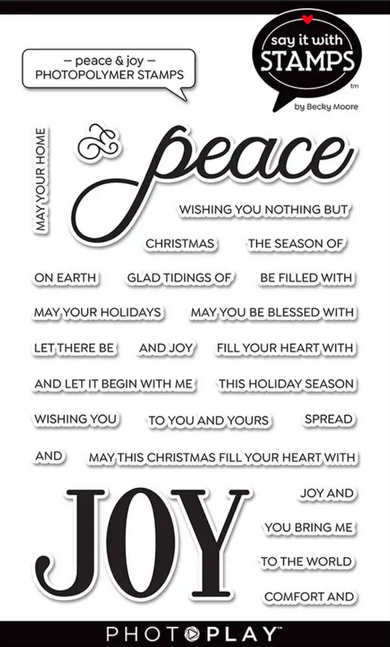 Say It With Stamps Peace & Joy Stamps