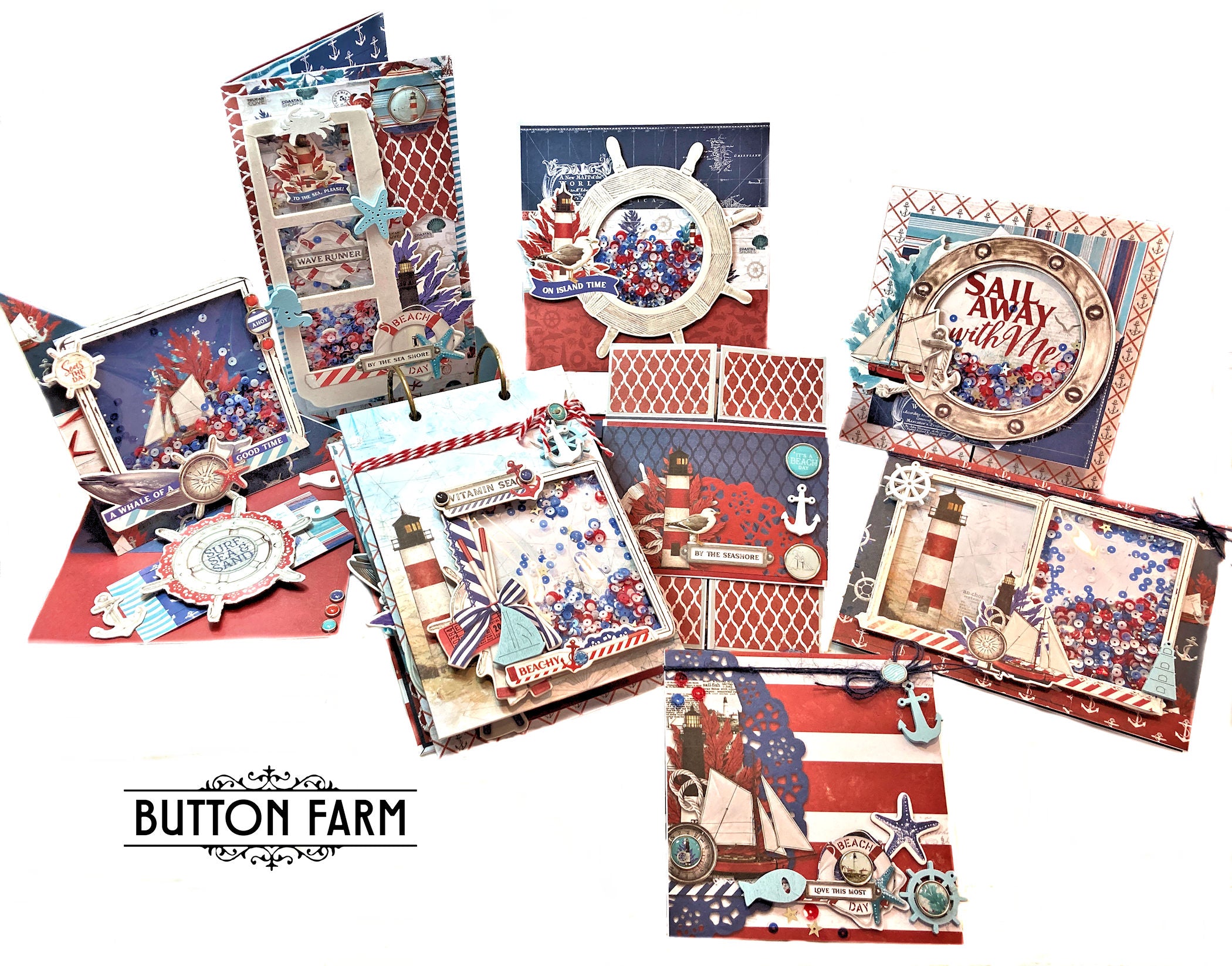 Simple Vintage Vintage Seas - Mini Album & Card Kit by Kathy Clement