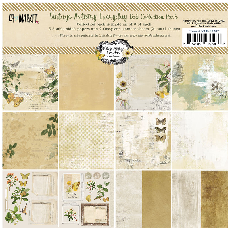 Vintage Artistry Everyday 6×6 Collection Pack