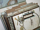 Voyage Fantastique Travel Mini Album by Nancy Wethington ~ Digital Tutorial