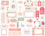 Welcome Baby Girl Frames & Tags