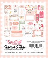 Welcome Baby Girl Frames & Tags