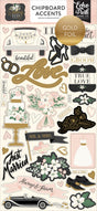 WEDDING DAY 6X13 CHIPBOARD ACCENTS