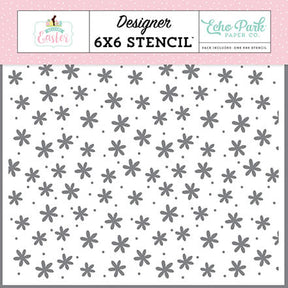 Welcome Easter - Easter Daisies Stencil