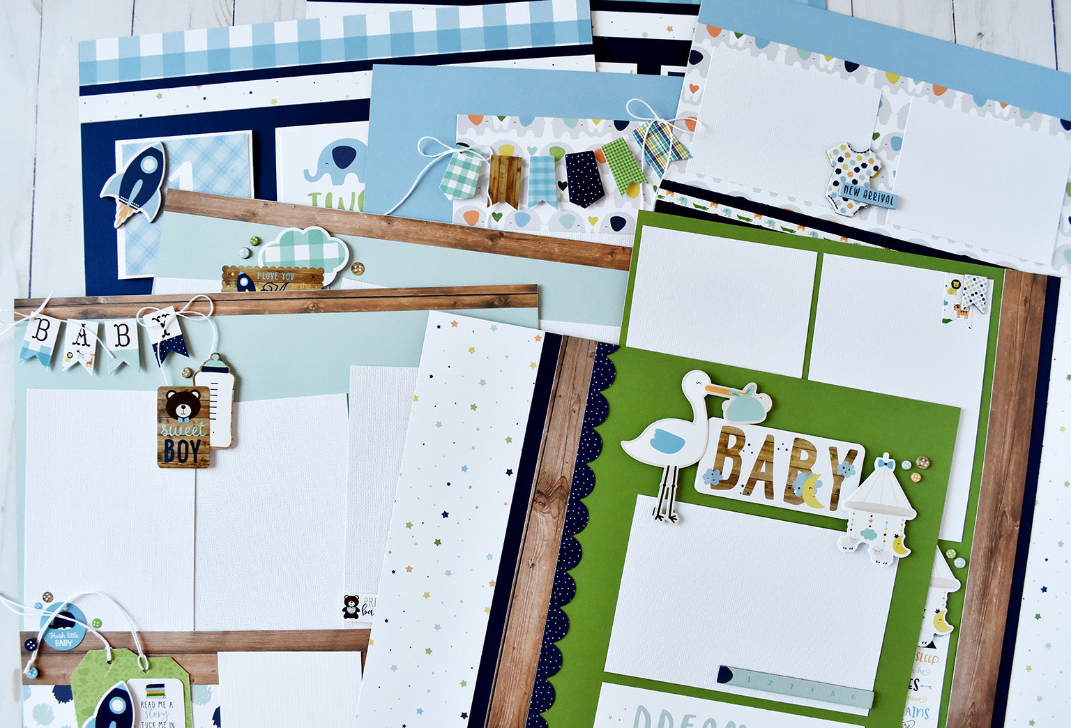 Baby Boy Page Kit - Digital Tutorial