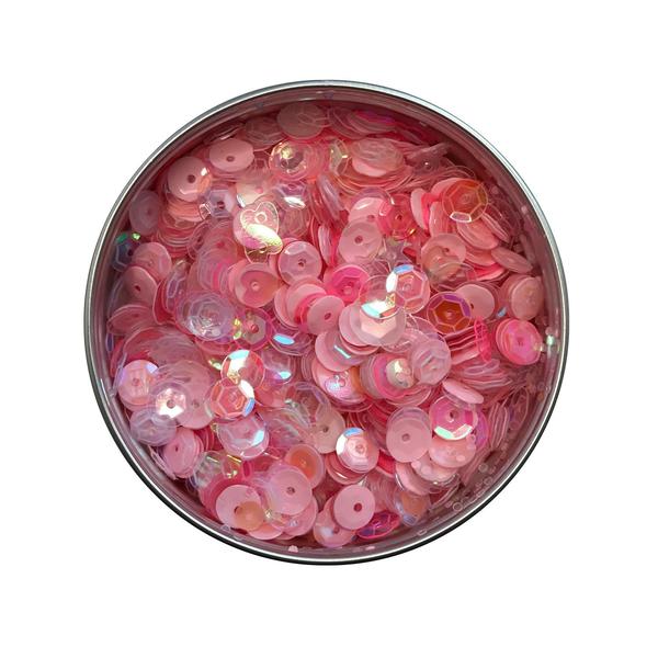 Blush Card Shaker Sequin Tin