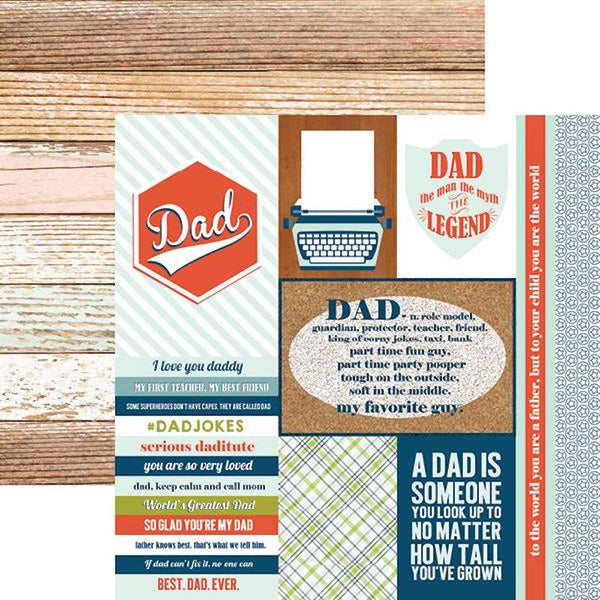 Dad - Tags 12x12 Double Sided Papers