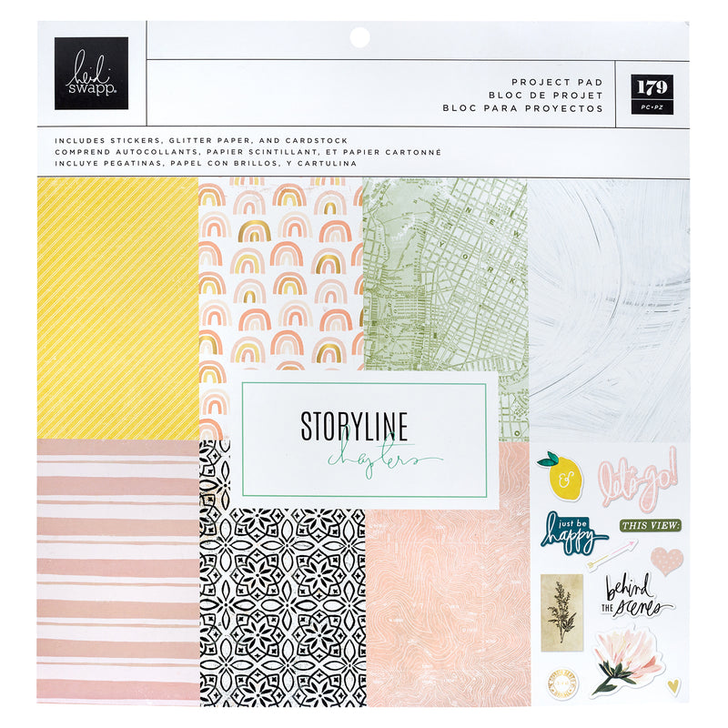 Heidi Swapp Storyline Chapters Project Pad 12x12 179 Pieces