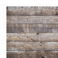 Color Vibe 12x12 Textured Cardstock - Cedar / White Ledger