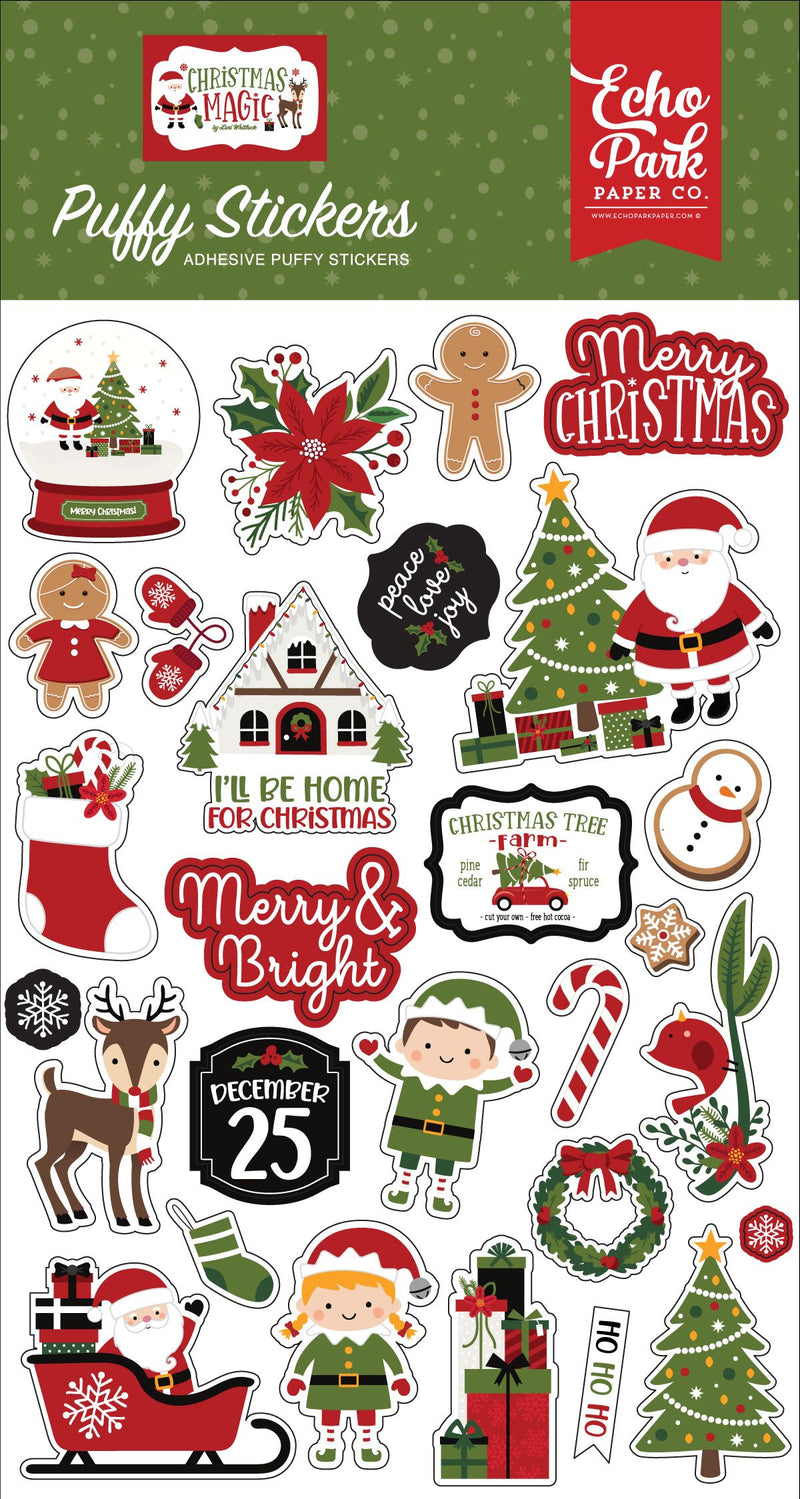 The Magic of Christmas Puffy Stickers - Echo Park