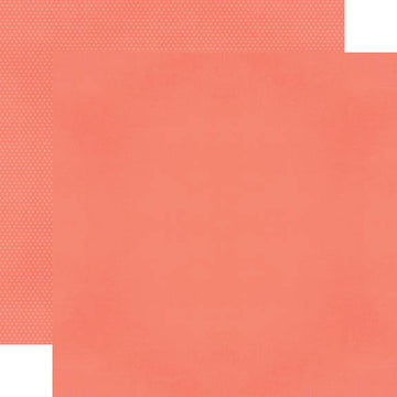 Color Vibe 12x12 Textured Cardstock - Coral