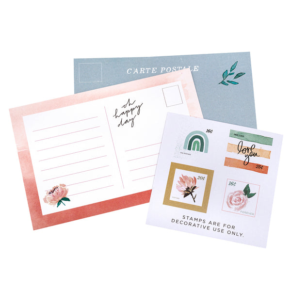 Storyline Chapters Postcards & Stamp Stickers 18/Pkg by Heidi Swapp