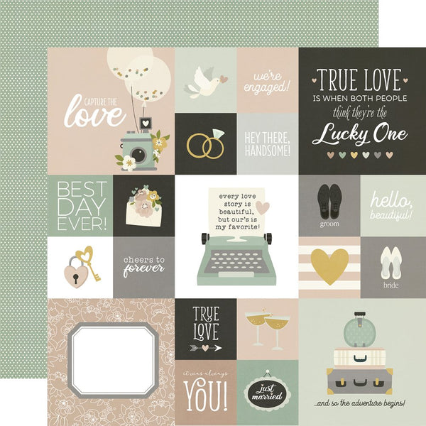 Happily Ever After Double-Sided Cardstock - 2x2/4x4 Elements