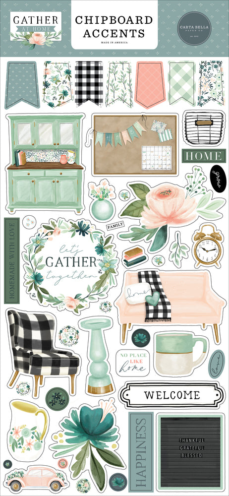 Gather at Home 6x13 Chipboard Accents