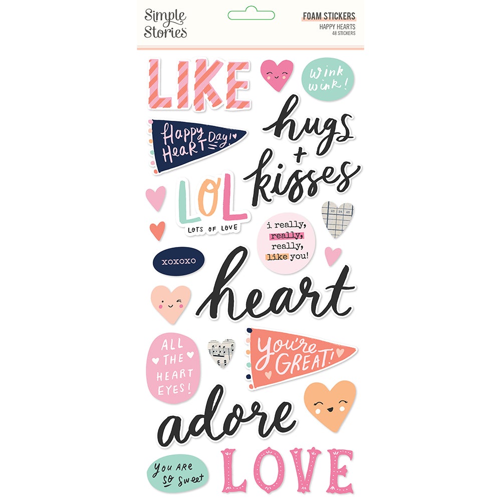 Heart Foam Stickers Value Pack