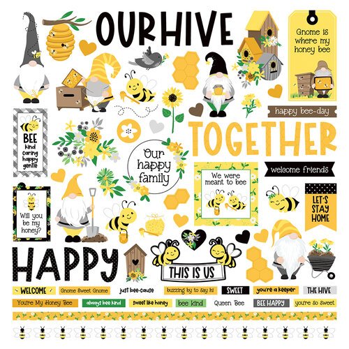 Tulla and Norbert's Sweet As Honey Collection - Cardstock Stickers by Photoplay Paper