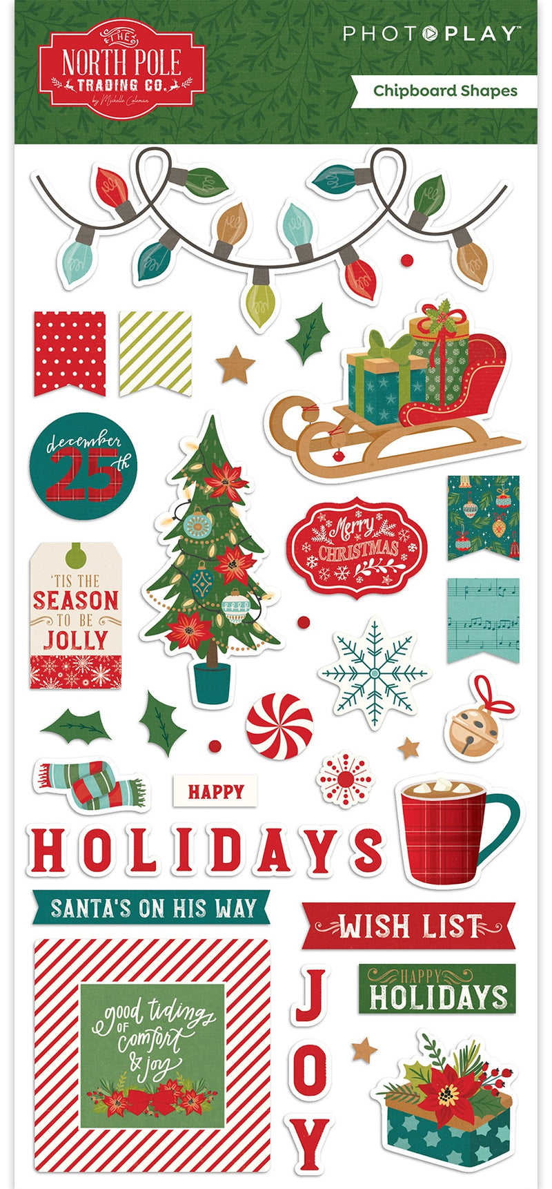 The North Pole Trading Co. Collection - 6 x 12 Chipboard