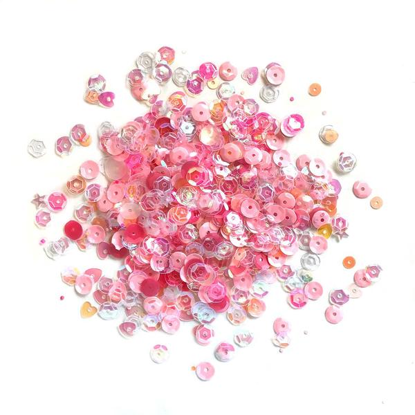 Blush Card Shaker Sequin Tin