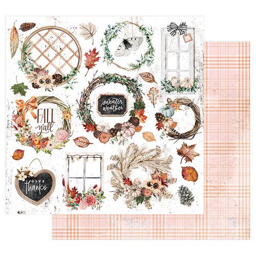 Pumpkin & Spice Collection 'Sweater Weather' Double-Sided 12x12 Sheet
