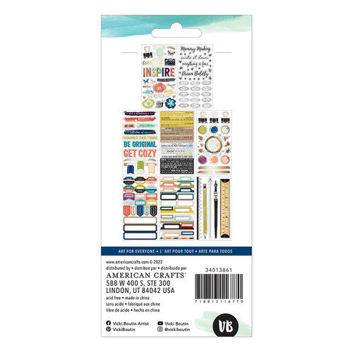 Print Shop Collection - Sticker Book with Gold Foil Accents