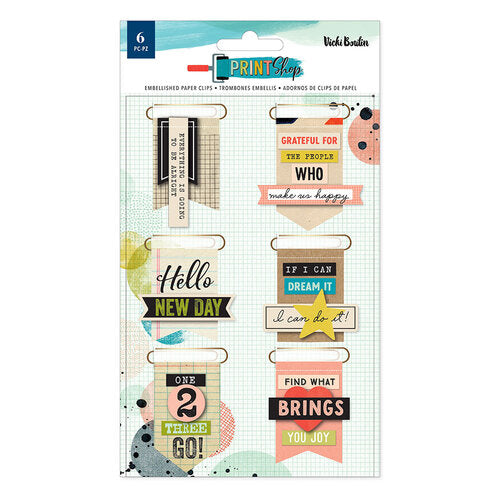 Print Shop Collection - Layered Paper Clips
