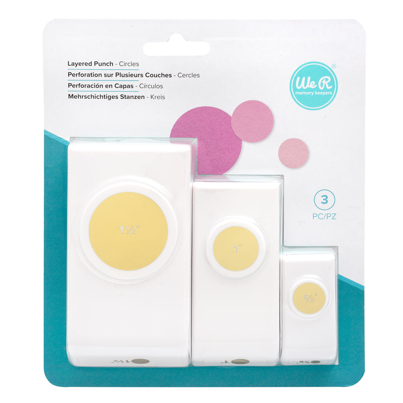 We R Memory Keepers Layering Punches 3/Pkg - Circles