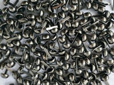 Mini Round Scrapbooking Brads - Antique Silver