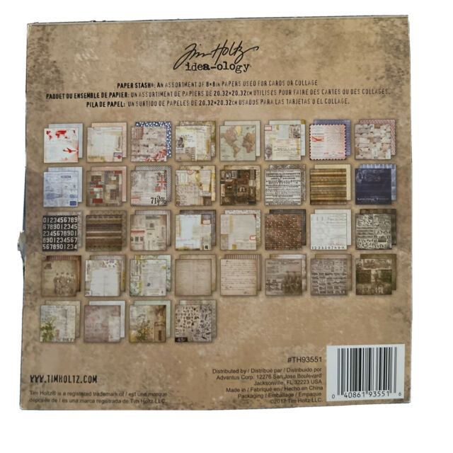 Idea-Ology Paper Stash 8x8 Paper Pad  - Etcetra