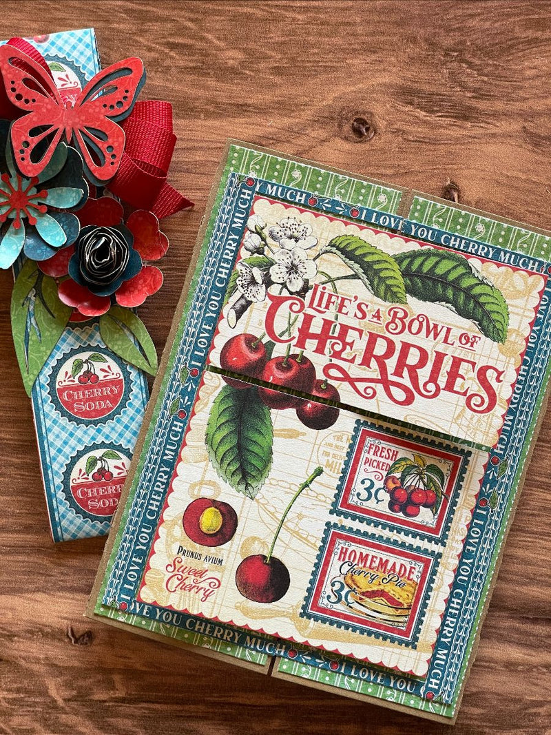 Graphic 45 Card Kit Vol 4 2023  - Life's a Bowl of Cherries — Card Set