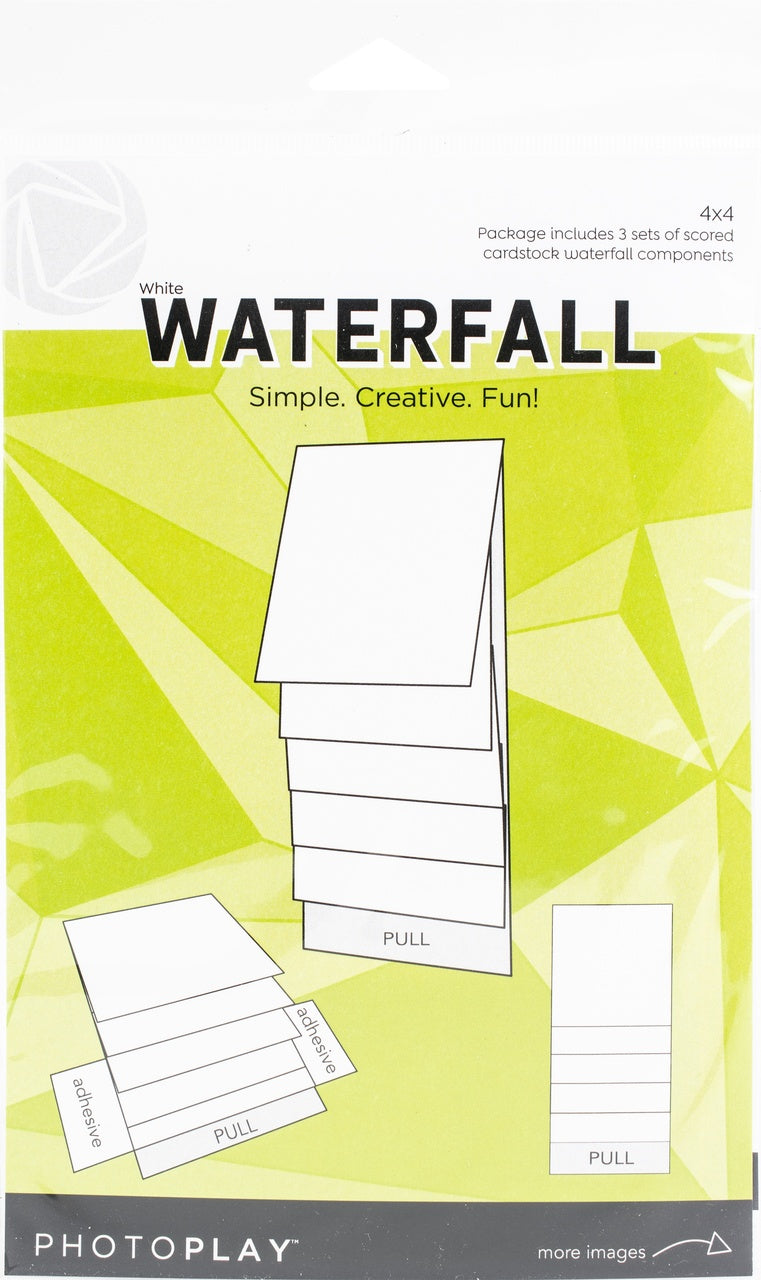White Waterfall Card