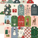 Winter Cottage Double-Sided Cardstock  - Tags
